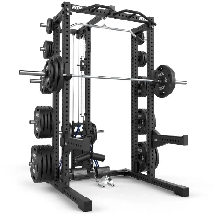 ATX Half Rack 780 Komplettstation mit Extension und Latzug Plate Load