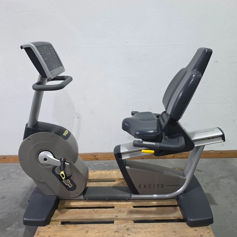 TechnoGym Recumbent Excite Line Recline 700, LED Display, normale Pedalarme, mit Handpuls, Polster Dunkelblau, gebraucht - überholter Zustand
