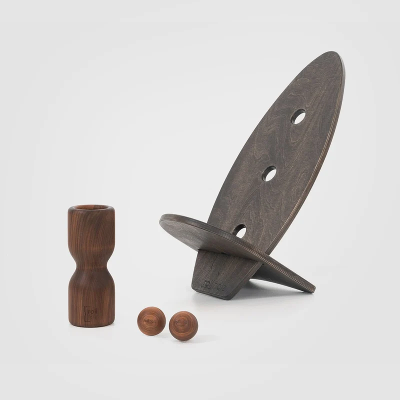 rollholz Balance Board Set klein