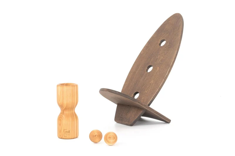 rollholz Balance Board Set klein