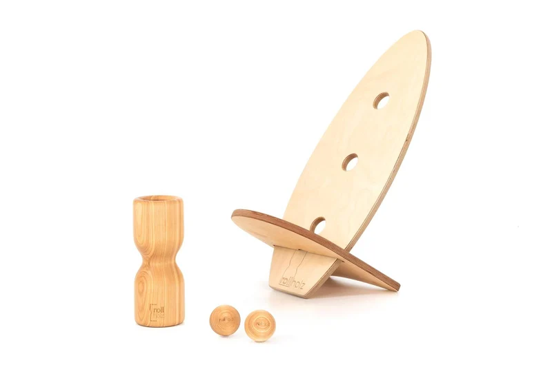 rollholz Balance Board Set klein