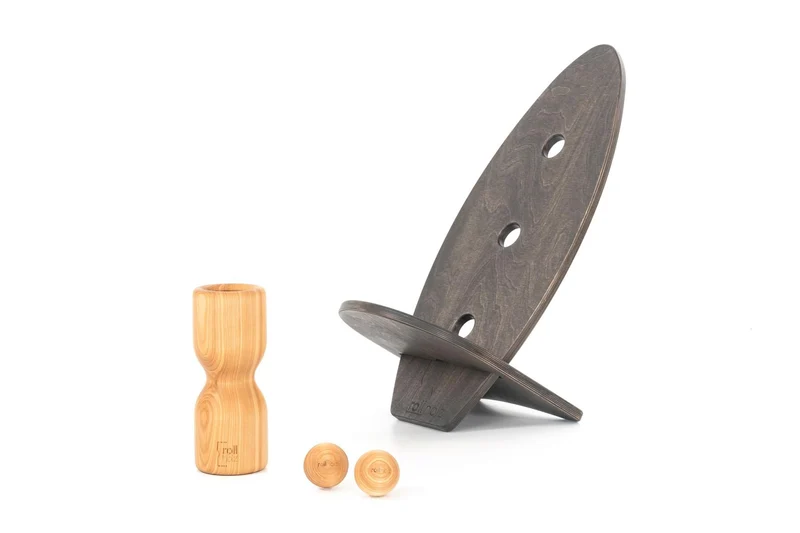 rollholz Balance Board Set klein