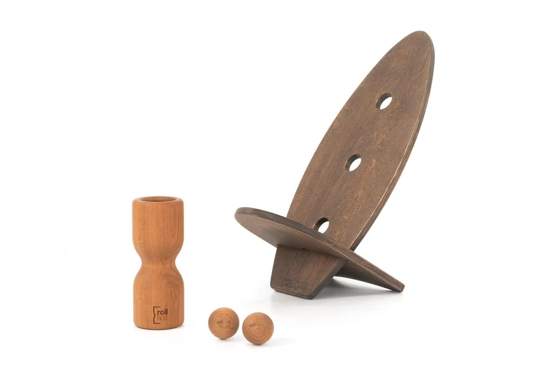 rollholz Balance Board Set klein