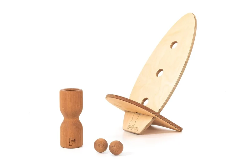 rollholz Balance Board Set klein