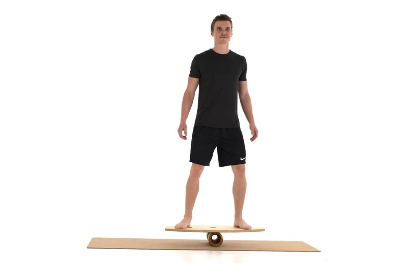 rollholz Balance Board Set groß