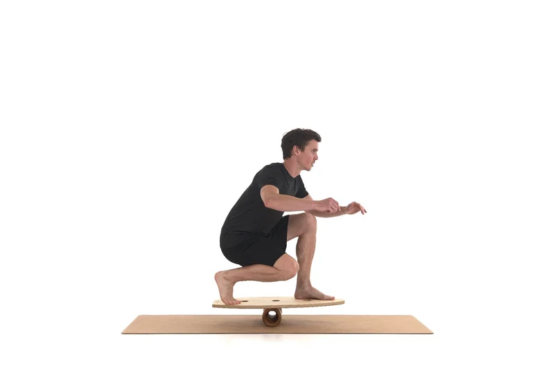 rollholz Balance Board Set groß