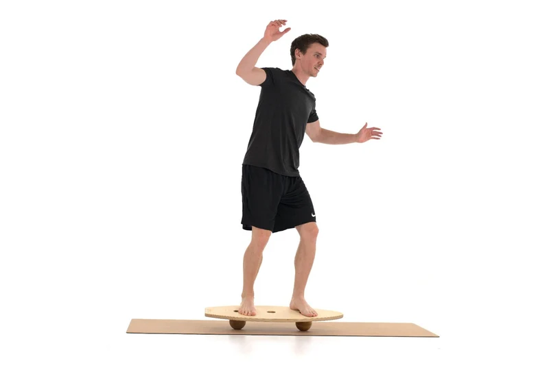 rollholz Balance Board Set groß