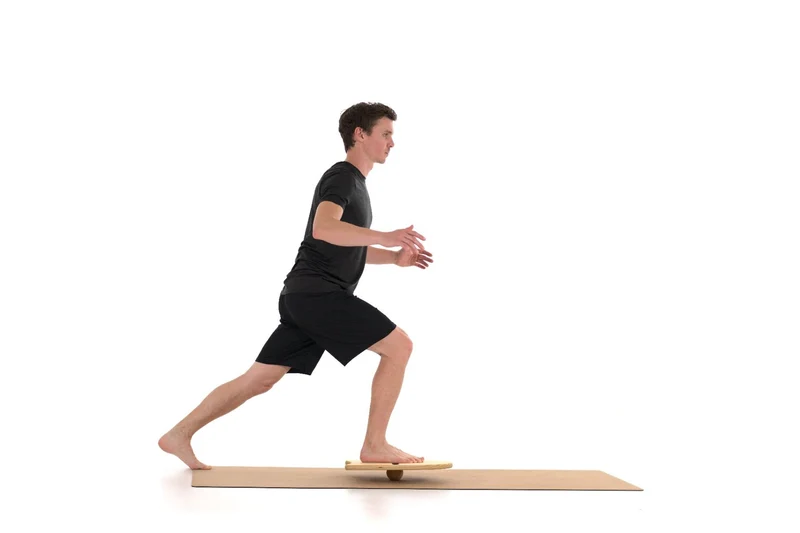 rollholz Balance Board Set groß