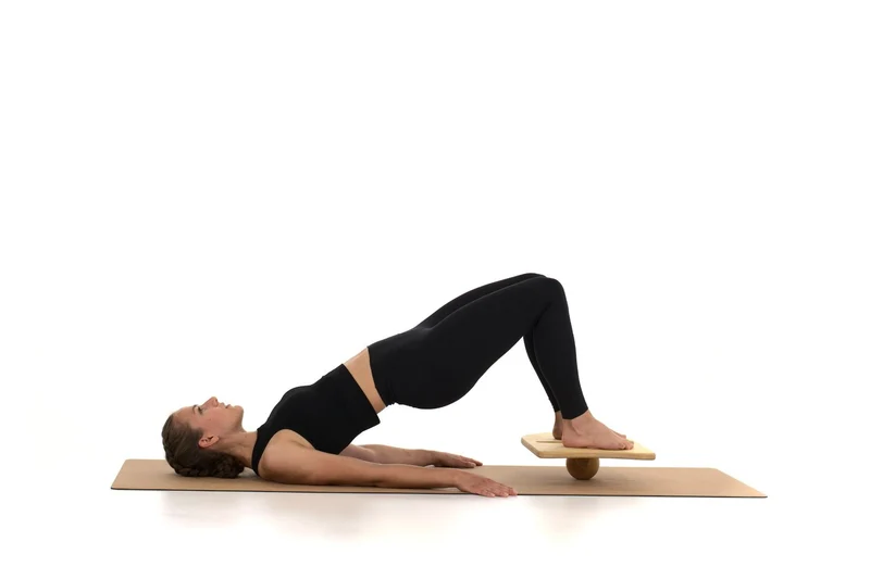rollholz Balance Board Set groß