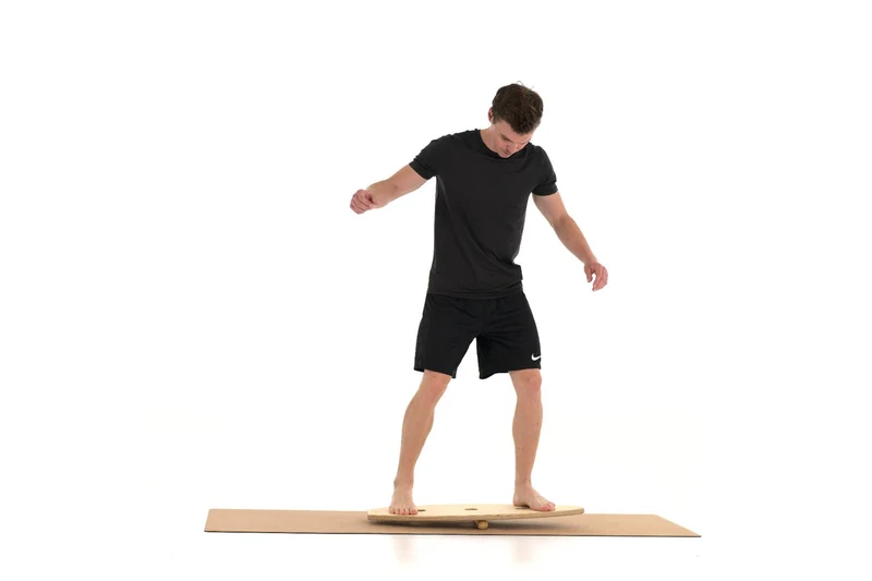 rollholz Balance Board Set groß