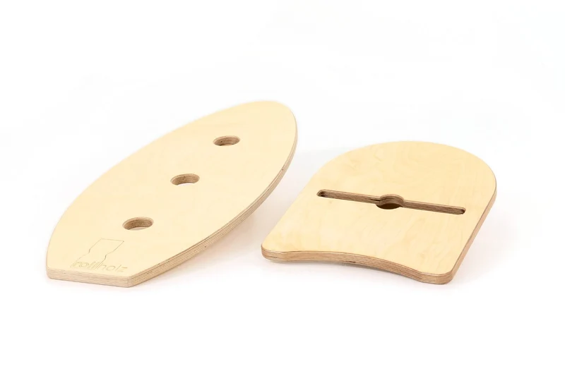 rollholz Balance Board für Gleichgewicht und Krafttraining