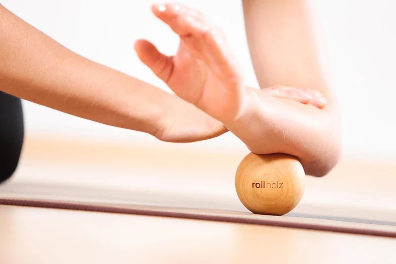 rollholz Faszienball 3er Set aus Holz