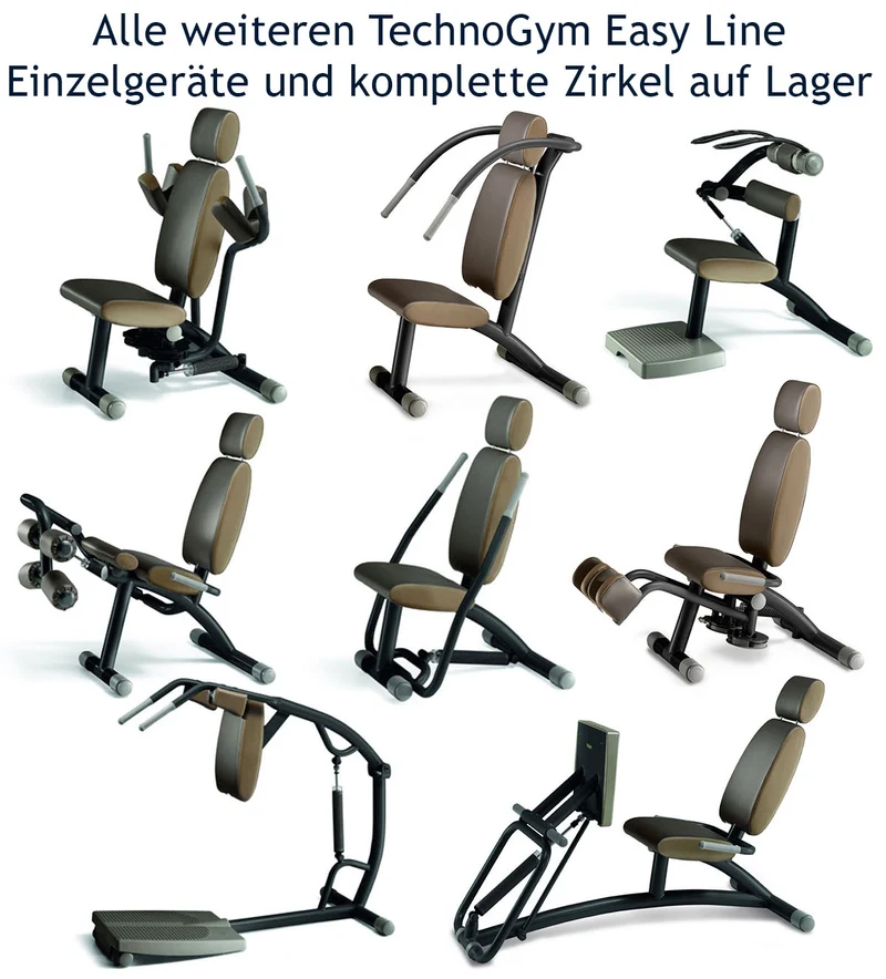 TechnoGym Easy Line Zirkelgerät, Kniebeugen, Squat, Einzelgerät hydraulisch, Polster Braun, gebraucht