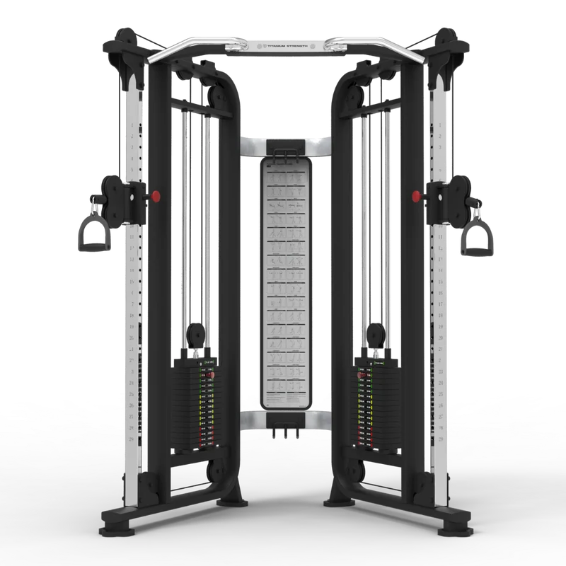 Titanium Strength Double Adjustable Pulley Professionell TF10 (stack loaded)