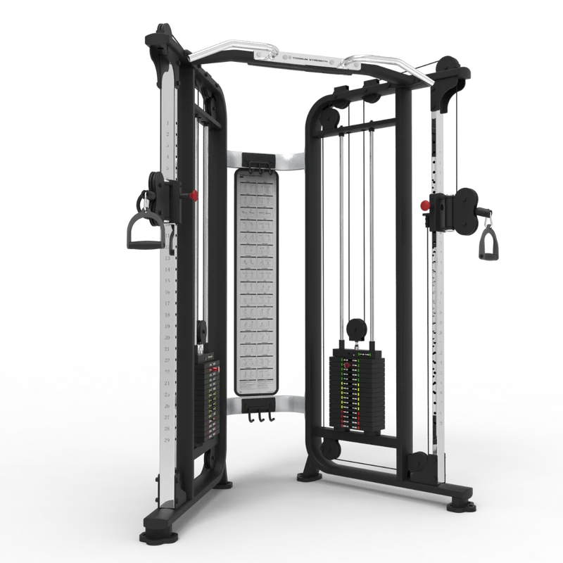 Titanium Strength Double Adjustable Pulley Professionell TF10 (stack loaded)