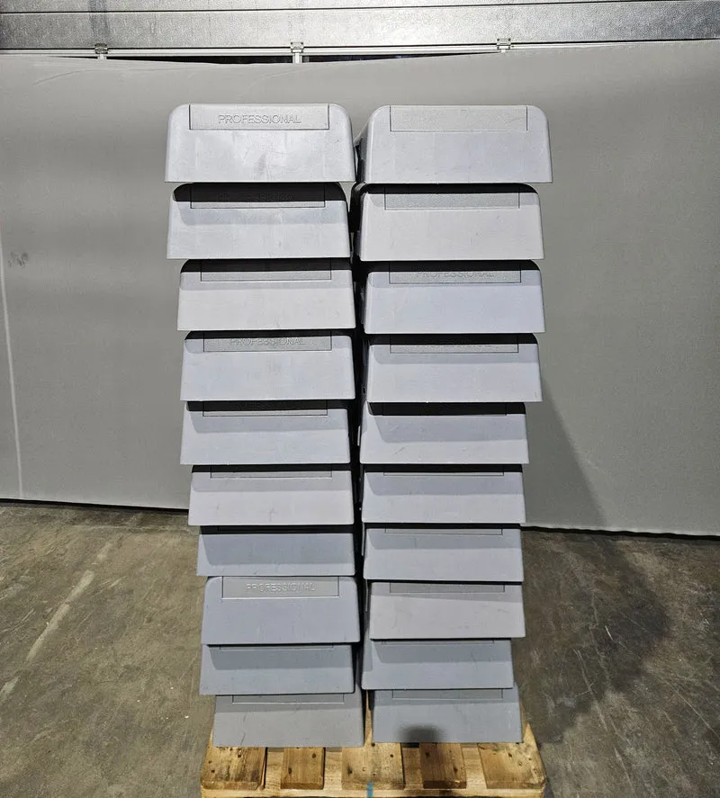 Reebok Steps / Step-Boards, 20 Stück im Set, Blau-Grau, gebraucht - geprüfter Zustand