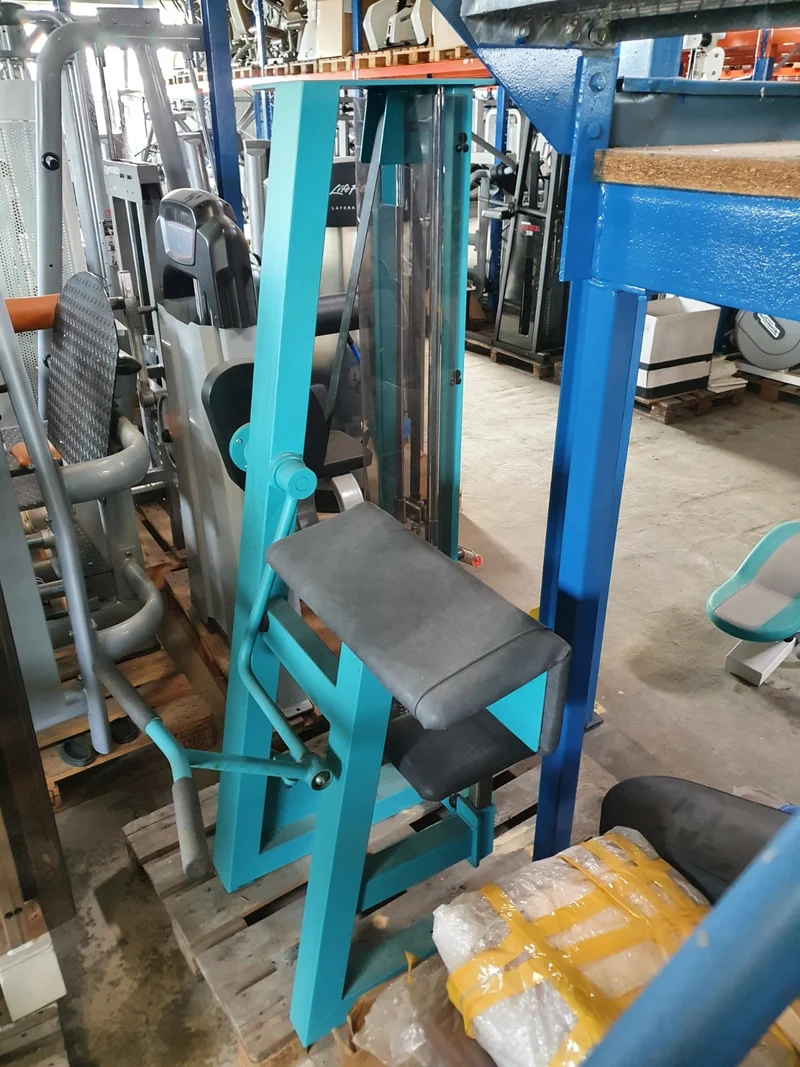 Gym80 Bizepsmaschine, Biceps Curl, Edition Line, Rahmenfarbe Türkis, gebraucht