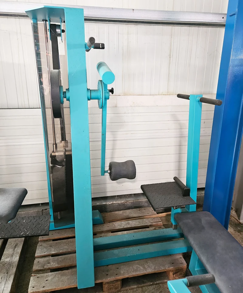 Gym80, Kickmaschine, Hüftpendel, Edition Line, Rahmenfarbe Türkis, gebraucht - geprüfter Zustand