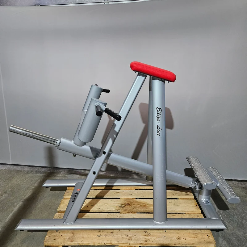 Teuwsen T-Bar Row Ruderstation mit Bruststütze. Ähnlich Gym80 oder L+K, Plate loaded Kraftgerät Rudern, Rahmen Silber, gebraucht - geprüfter Zustand