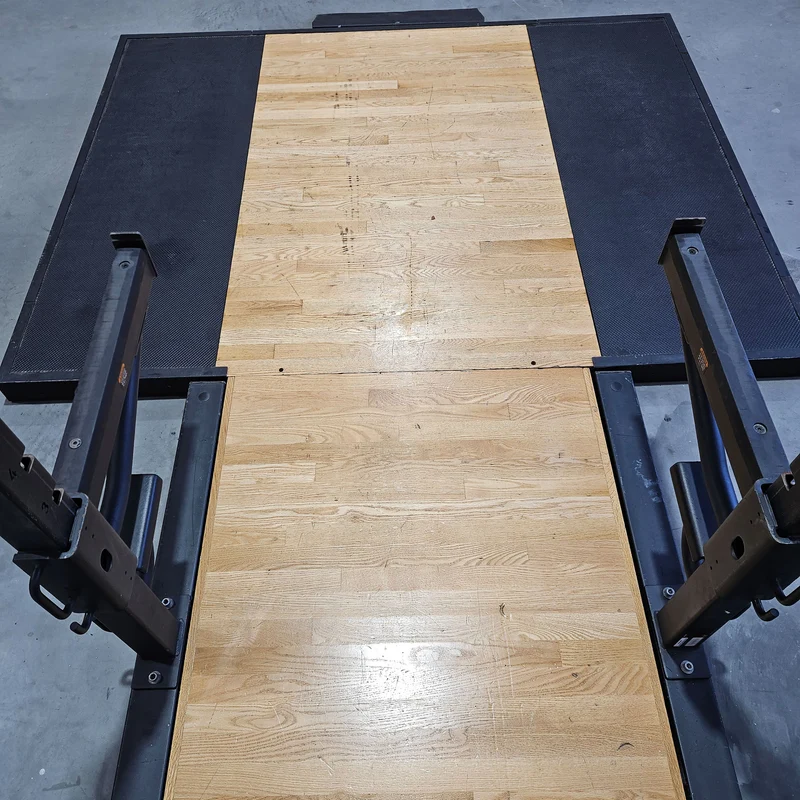 Precor Half Rack inkl. Bodenplattform, Abwurfplattform aus Gummi und Holz, Discovery Series, Ähnlich Full Power Rack, gebraucht - geprüfter Zustand mit optischen Gebrauchsspuren