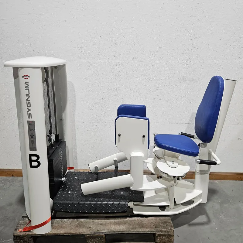 Gym80 Sygnum 2er Set = Abduktoren und Adduktorenmaschine, Hip Abduction und Hip Adduction Set, Rahmenfarbe Weiß, gebraucht - überholter Zustand