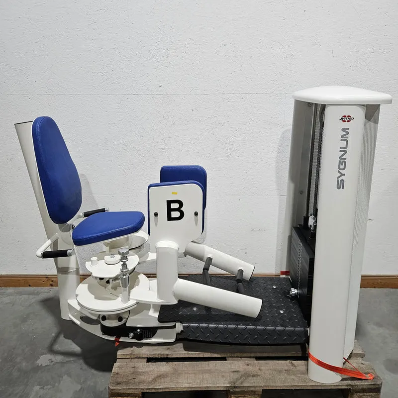 Gym80 Sygnum 2er Set = Abduktoren und Adduktorenmaschine, Hip Abduction und Hip Adduction Set, Rahmenfarbe Weiß, gebraucht - überholter Zustand