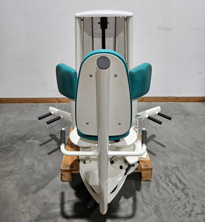 Gym80 Sygnum 2er Set = Abduktoren und Adduktorenmaschine, Hip Abduction und Hip Adduction Set, Rahmenfarbe Weiß, gebraucht - überholter Zustand