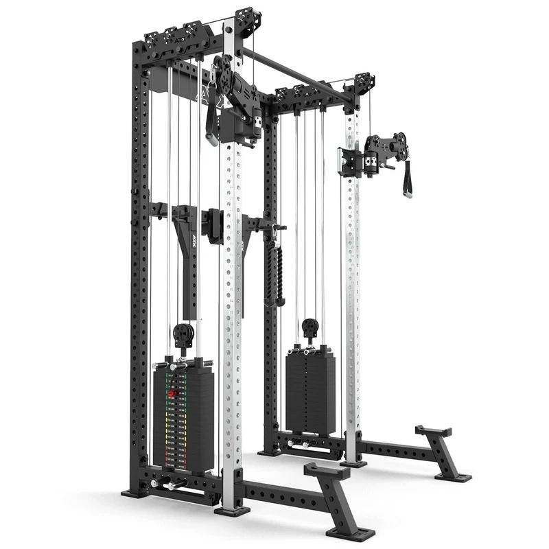 ATX Cable Half Rack mit 2 x 90 kg Steckgewichten