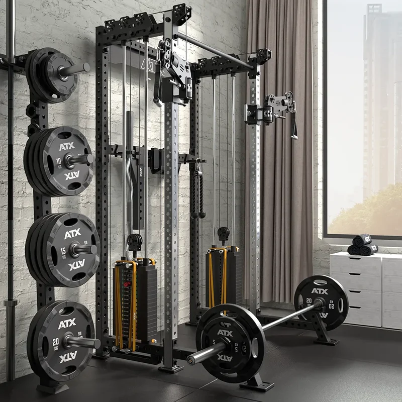 ATX Cable Half Rack mit 2 x 90 kg Steckgewichten
