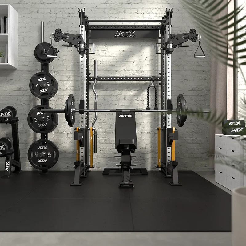 ATX Cable Half Rack mit 2 x 90 kg Steckgewichten