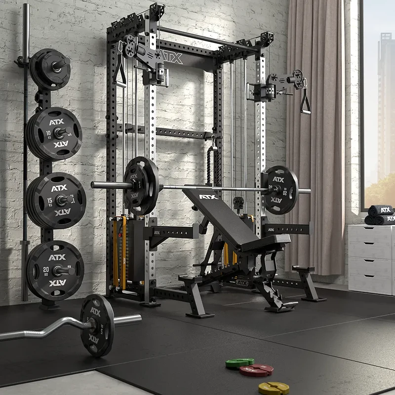 ATX Cable Half Rack mit 2 x 90 kg Steckgewichten