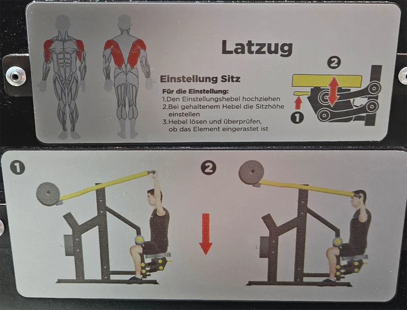 Master Sport Plate loaded Set, 14 Kraftgeräte, Farbe Schwarz/Anthrazit und Gelb, gebraucht - geprüfter Zustand