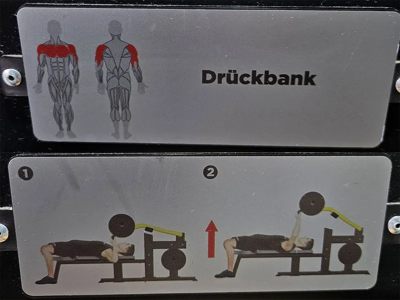 Master Sport Plate loaded Set, 14 Kraftgeräte, Farbe Schwarz/Anthrazit und Gelb, gebraucht - geprüfter Zustand