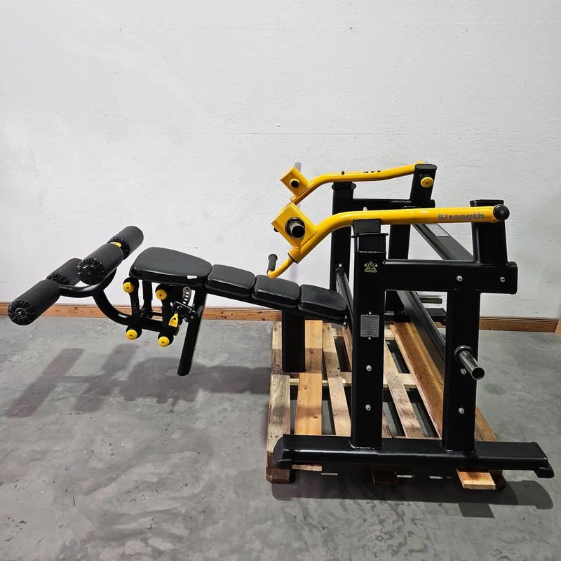 Master Sport Plate loaded Set, 14 Kraftgeräte, Farbe Schwarz/Anthrazit und Gelb, gebraucht - geprüfter Zustand