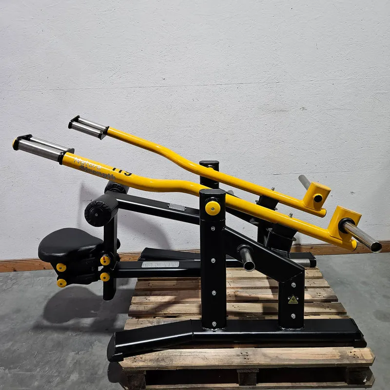 Master Sport Plate loaded Set, 14 Kraftgeräte, Farbe Schwarz/Anthrazit und Gelb, gebraucht - geprüfter Zustand