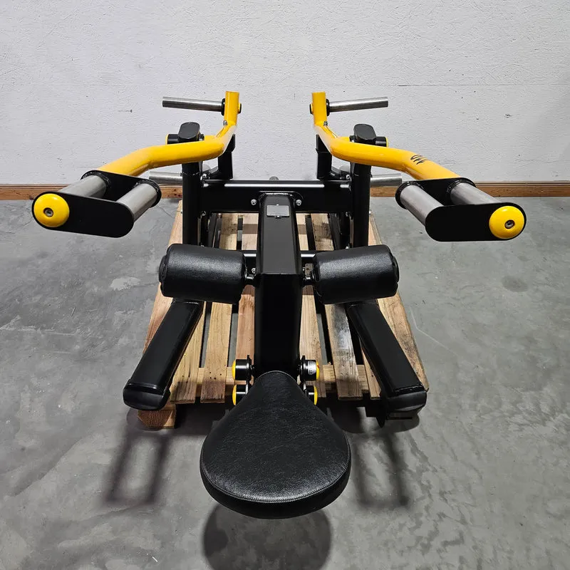 Master Sport Plate loaded Set, 14 Kraftgeräte, Farbe Schwarz/Anthrazit und Gelb, gebraucht - geprüfter Zustand