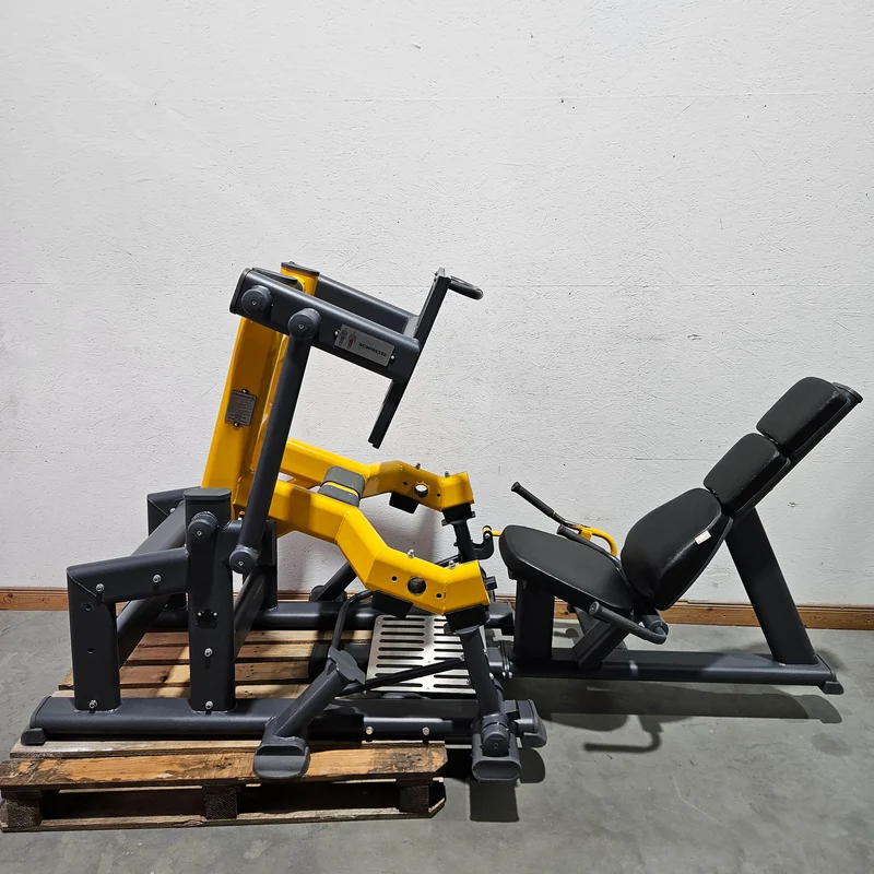 Master Sport Plate loaded Set, 14 Kraftgeräte, Farbe Schwarz/Anthrazit und Gelb, gebraucht - geprüfter Zustand