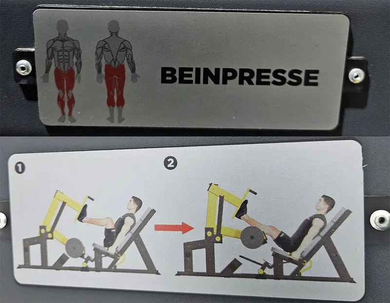 Master Sport Plate loaded Set, 14 Kraftgeräte, Farbe Schwarz/Anthrazit und Gelb, gebraucht - geprüfter Zustand