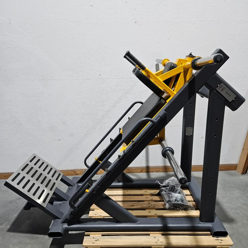 Master Sport Plate loaded Set, 14 Kraftgeräte, Farbe Schwarz/Anthrazit und Gelb, gebraucht - geprüfter Zustand