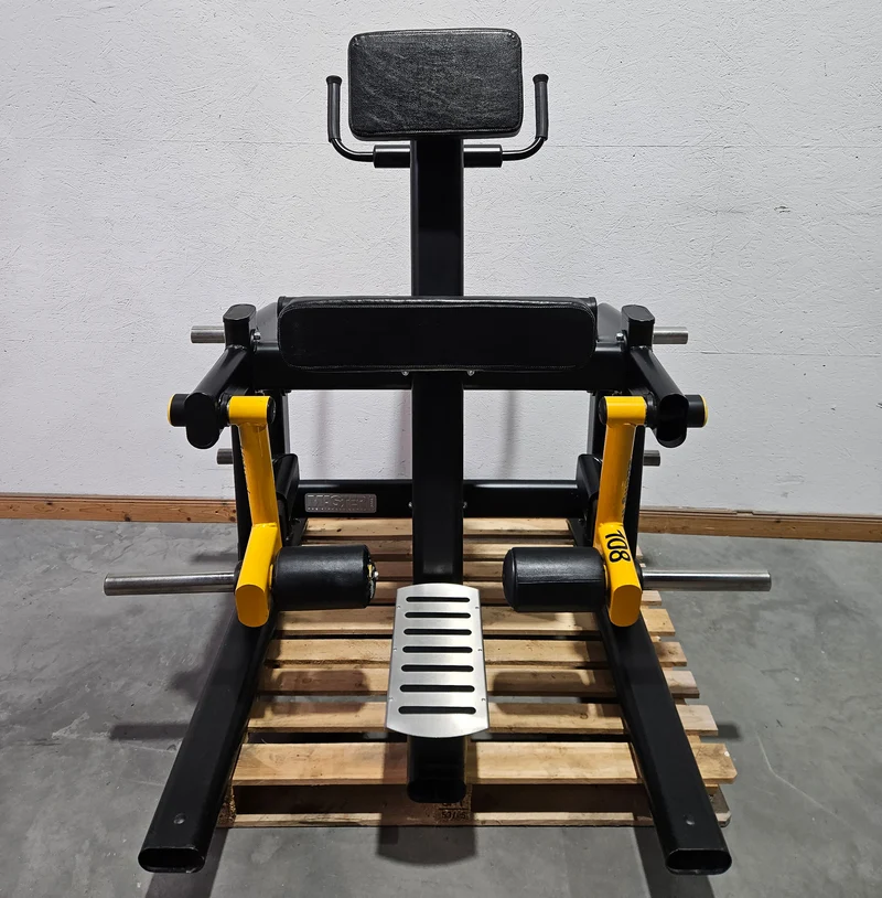 Master Sport Plate loaded Set, 14 Kraftgeräte, Farbe Schwarz/Anthrazit und Gelb, gebraucht - geprüfter Zustand