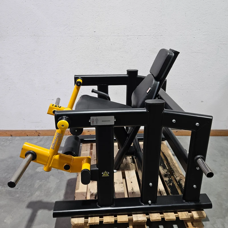 Master Sport Plate loaded Set, 14 Kraftgeräte, Farbe Schwarz/Anthrazit und Gelb, gebraucht - geprüfter Zustand