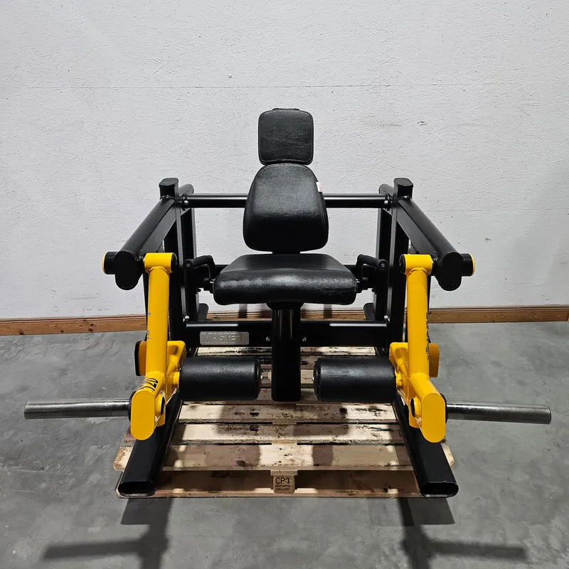 Master Sport Plate loaded Set, 14 Kraftgeräte, Farbe Schwarz/Anthrazit und Gelb, gebraucht - geprüfter Zustand