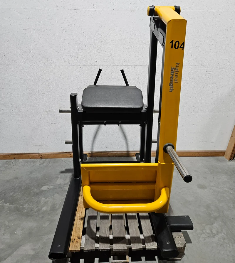 Master Sport Plate loaded Set, 14 Kraftgeräte, Farbe Schwarz/Anthrazit und Gelb, gebraucht - geprüfter Zustand