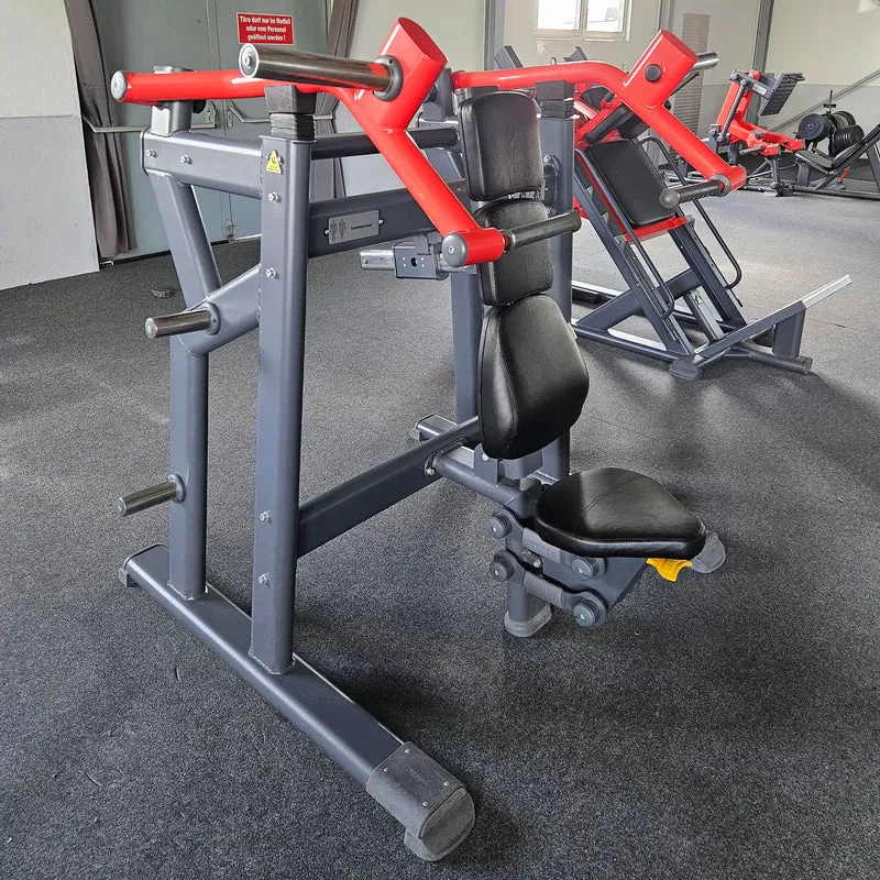 Master Sport Plate loaded Set, 10 Kraftgeräte, Farbe Schwarz und Rot, gebraucht - geprüfter Zustand