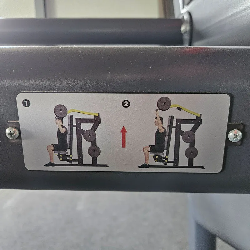Master Sport Plate loaded Set, 10 Kraftgeräte, Farbe Schwarz und Rot, gebraucht - geprüfter Zustand