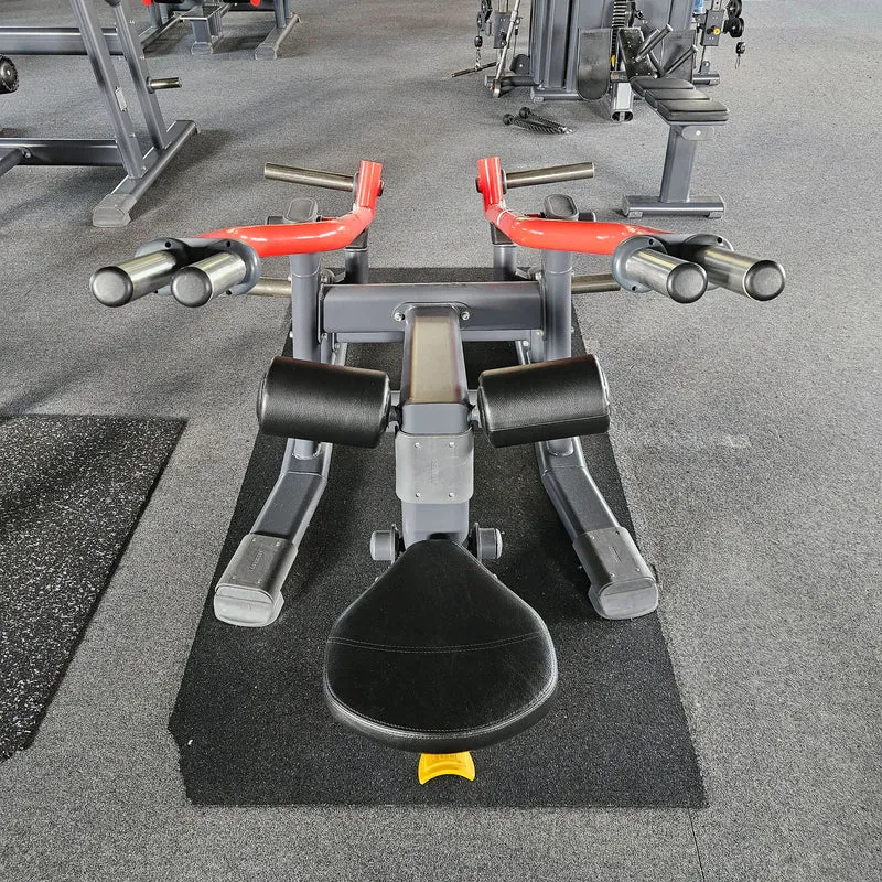 Master Sport Plate loaded Set, 10 Kraftgeräte, Farbe Schwarz und Rot, gebraucht - geprüfter Zustand