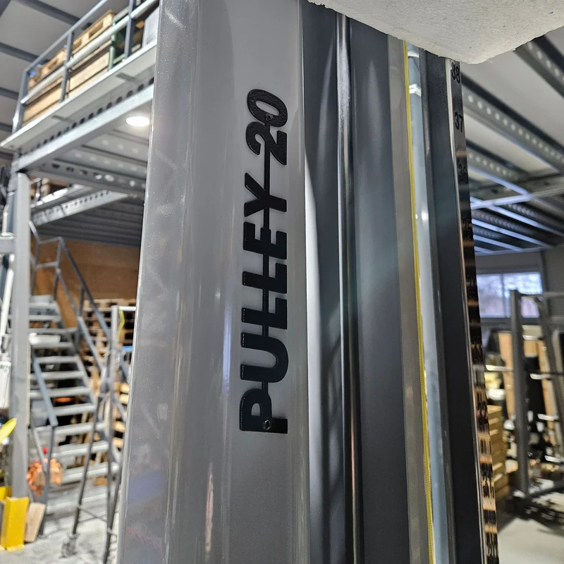 Lojer Seilzugapparat Pulley 20, Wandmontage, 2 Stück im Set, Höhenverstellbarer Kabelzug mit 20kg Gewichtsblock, Farbe Silber - gebraucht - geprüfter Zustand