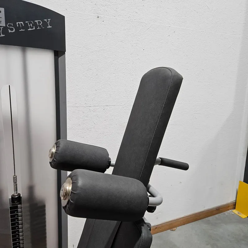 Schupp Mystery Funktionsstemme Kombi Sitzend-Liegend, Beinpresse verstellbar, Rahmen Silber-Grau, gebraucht - überholter Zustand