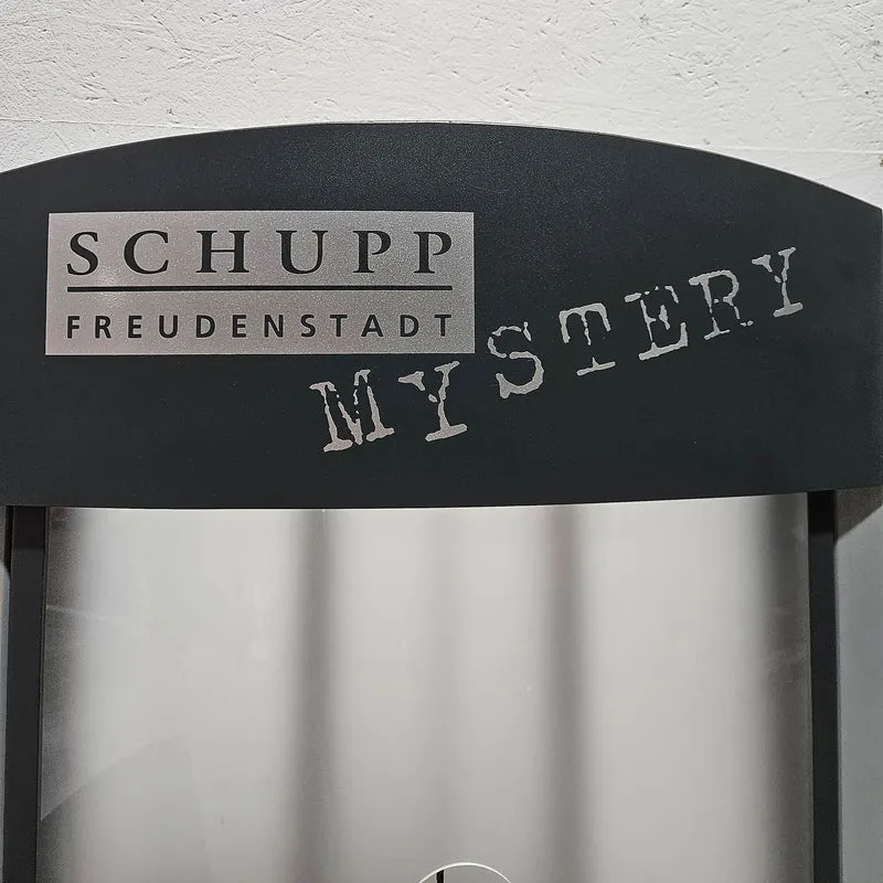 Schupp Mystery Funktionsstemme Kombi Sitzend-Liegend, Beinpresse verstellbar, Rahmen Silber-Grau, gebraucht - überholter Zustand
