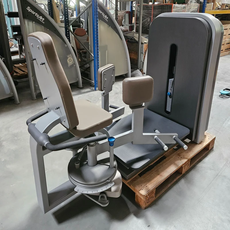 Milon Milcanic Adduktorenmaschine, Hip Adductor, Rahmenfarbe Silber, Verkleidung Anthrazit, gebraucht - überholter Zustand